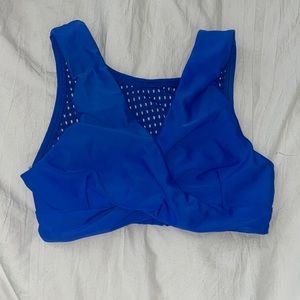 Blue 5 dancewear criss cross top size small adult